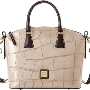 NWT Dooney & Bourke Beige Croc Satchel